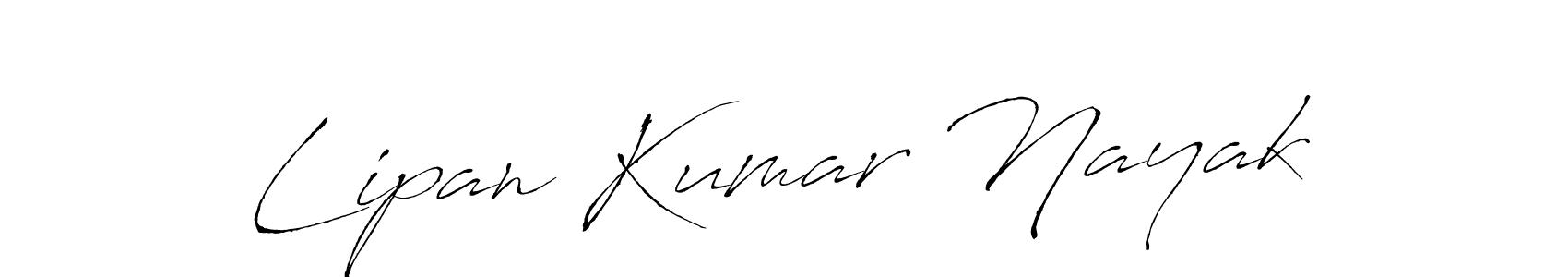 Design your own signature with our free online signature maker. With this signature software, you can create a handwritten (Antro_Vectra) signature for name Lipan Kumar Nayak. Lipan Kumar Nayak signature style 6 images and pictures png