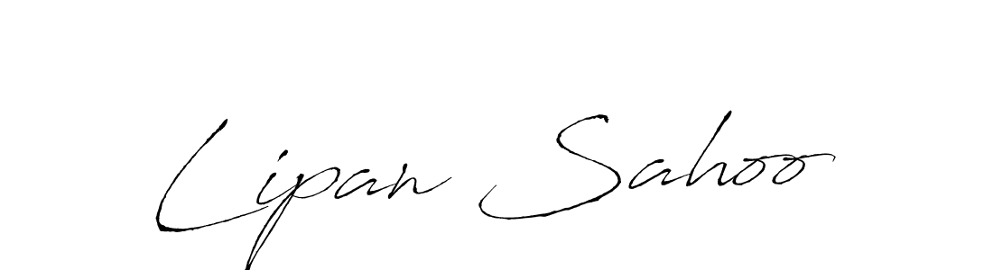 Create a beautiful signature design for name Lipan Sahoo. With this signature (Antro_Vectra) fonts, you can make a handwritten signature for free. Lipan Sahoo signature style 6 images and pictures png