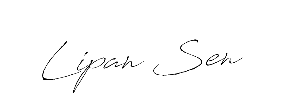 The best way (Antro_Vectra) to make a short signature is to pick only two or three words in your name. The name Lipan Sen include a total of six letters. For converting this name. Lipan Sen signature style 6 images and pictures png