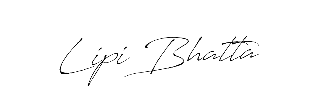 Make a beautiful signature design for name Lipi Bhatta. With this signature (Antro_Vectra) style, you can create a handwritten signature for free. Lipi Bhatta signature style 6 images and pictures png