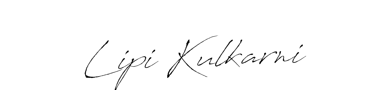 Similarly Antro_Vectra is the best handwritten signature design. Signature creator online .You can use it as an online autograph creator for name Lipi Kulkarni. Lipi Kulkarni signature style 6 images and pictures png