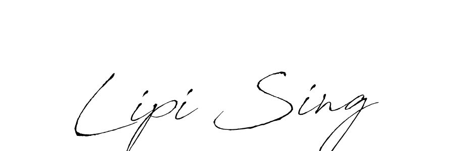 How to make Lipi Sing signature? Antro_Vectra is a professional autograph style. Create handwritten signature for Lipi Sing name. Lipi Sing signature style 6 images and pictures png