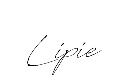 How to make Lipie signature? Antro_Vectra is a professional autograph style. Create handwritten signature for Lipie name. Lipie signature style 6 images and pictures png