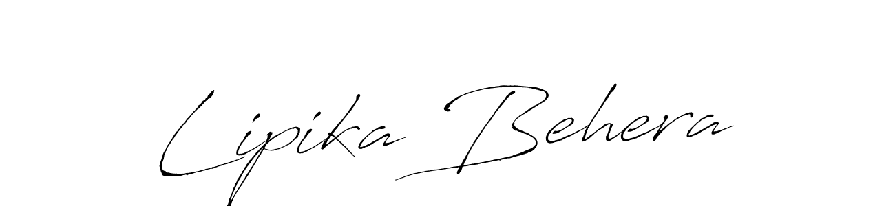 Make a beautiful signature design for name Lipika Behera. With this signature (Antro_Vectra) style, you can create a handwritten signature for free. Lipika Behera signature style 6 images and pictures png