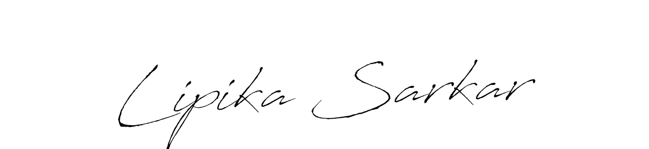 How to make Lipika Sarkar name signature. Use Antro_Vectra style for creating short signs online. This is the latest handwritten sign. Lipika Sarkar signature style 6 images and pictures png