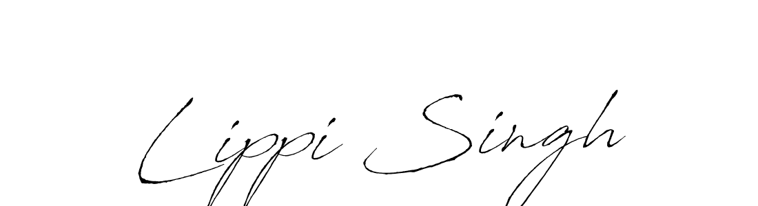 Make a beautiful signature design for name Lippi Singh. With this signature (Antro_Vectra) style, you can create a handwritten signature for free. Lippi Singh signature style 6 images and pictures png