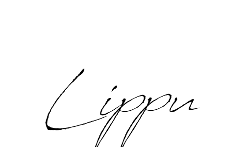 Make a beautiful signature design for name Lippu. With this signature (Antro_Vectra) style, you can create a handwritten signature for free. Lippu signature style 6 images and pictures png