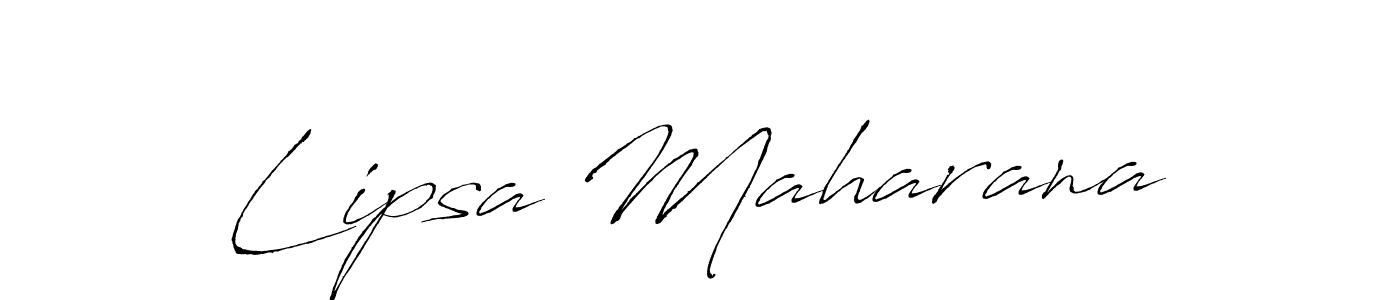 Make a beautiful signature design for name Lipsa Maharana. With this signature (Antro_Vectra) style, you can create a handwritten signature for free. Lipsa Maharana signature style 6 images and pictures png