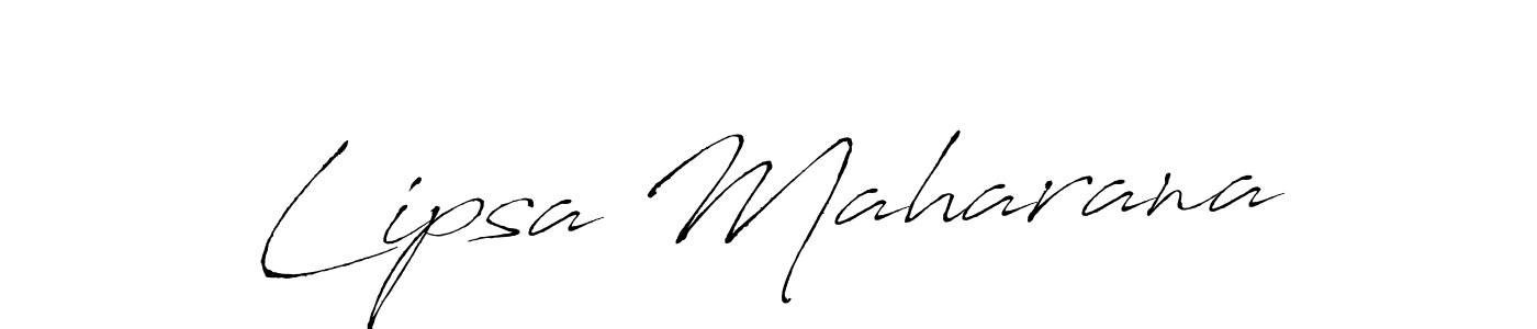 Make a beautiful signature design for name Lipsa Maharana. With this signature (Antro_Vectra) style, you can create a handwritten signature for free. Lipsa Maharana signature style 6 images and pictures png