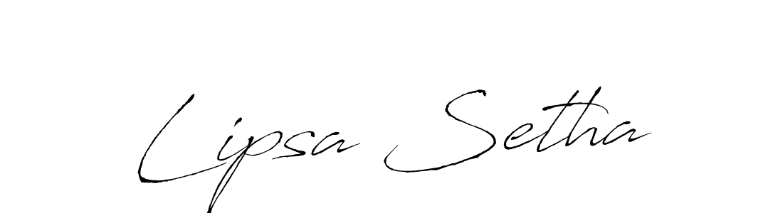 Also You can easily find your signature by using the search form. We will create Lipsa Setha name handwritten signature images for you free of cost using Antro_Vectra sign style. Lipsa Setha signature style 6 images and pictures png