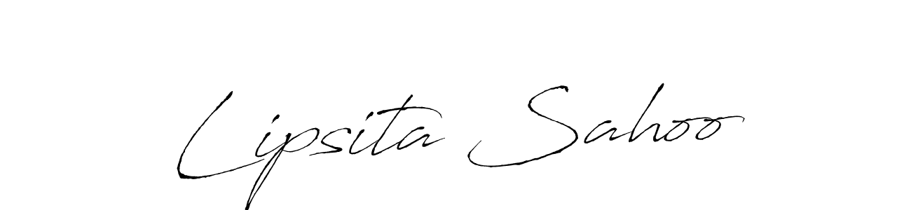 Antro_Vectra is a professional signature style that is perfect for those who want to add a touch of class to their signature. It is also a great choice for those who want to make their signature more unique. Get Lipsita Sahoo name to fancy signature for free. Lipsita Sahoo signature style 6 images and pictures png