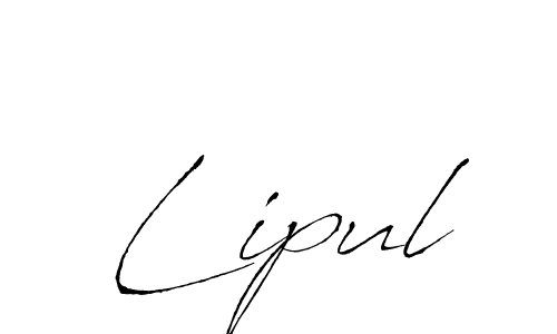 Use a signature maker to create a handwritten signature online. With this signature software, you can design (Antro_Vectra) your own signature for name Lipul. Lipul signature style 6 images and pictures png