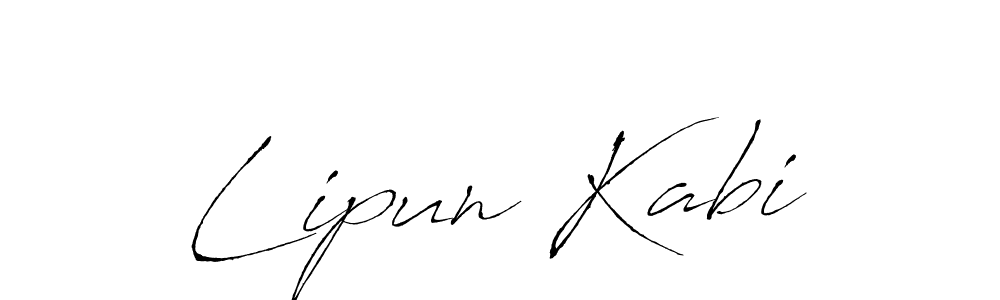 How to make Lipun Kabi signature? Antro_Vectra is a professional autograph style. Create handwritten signature for Lipun Kabi name. Lipun Kabi signature style 6 images and pictures png