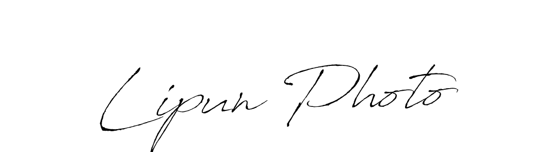 Lipun Photo stylish signature style. Best Handwritten Sign (Antro_Vectra) for my name. Handwritten Signature Collection Ideas for my name Lipun Photo. Lipun Photo signature style 6 images and pictures png