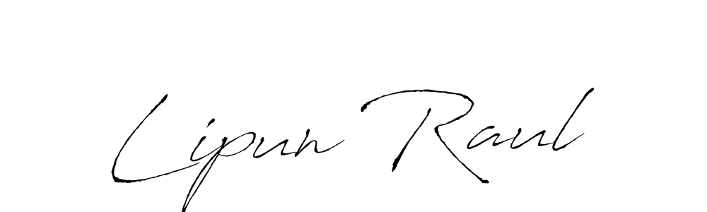 Use a signature maker to create a handwritten signature online. With this signature software, you can design (Antro_Vectra) your own signature for name Lipun Raul. Lipun Raul signature style 6 images and pictures png