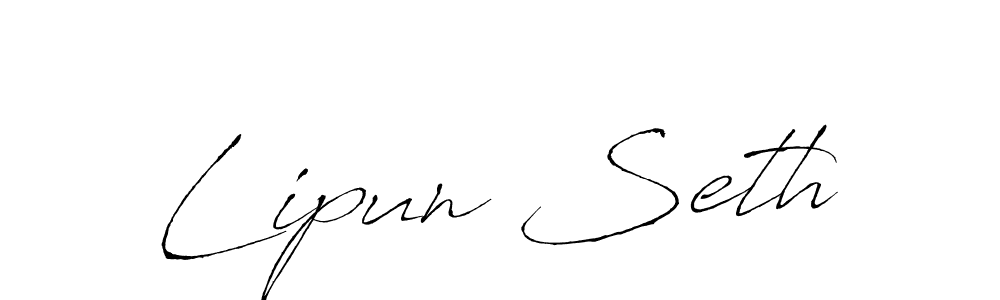 It looks lik you need a new signature style for name Lipun Seth. Design unique handwritten (Antro_Vectra) signature with our free signature maker in just a few clicks. Lipun Seth signature style 6 images and pictures png