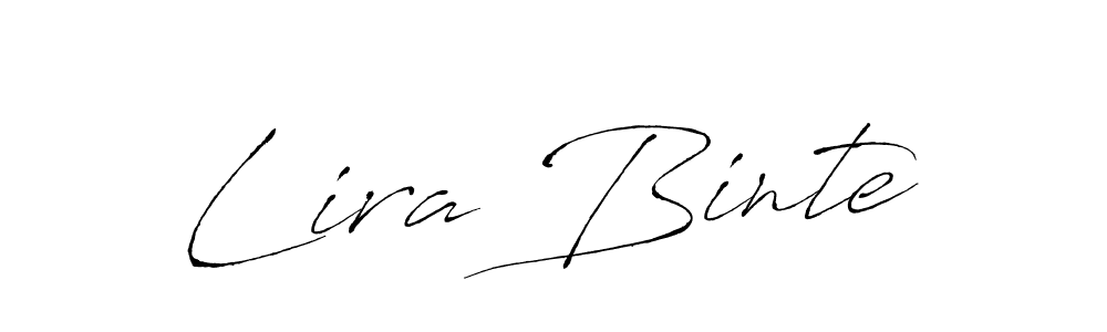 Also we have Lira Binte name is the best signature style. Create professional handwritten signature collection using Antro_Vectra autograph style. Lira Binte signature style 6 images and pictures png