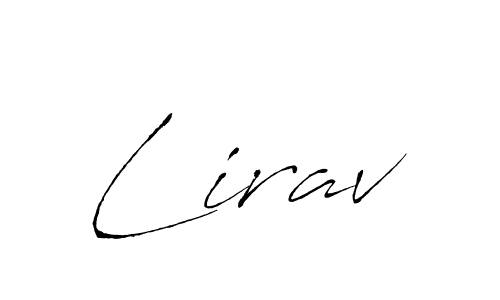 How to make Lirav signature? Antro_Vectra is a professional autograph style. Create handwritten signature for Lirav name. Lirav signature style 6 images and pictures png
