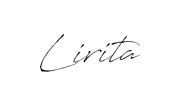 Lirita stylish signature style. Best Handwritten Sign (Antro_Vectra) for my name. Handwritten Signature Collection Ideas for my name Lirita. Lirita signature style 6 images and pictures png