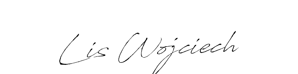 Use a signature maker to create a handwritten signature online. With this signature software, you can design (Antro_Vectra) your own signature for name Lis Wojciech. Lis Wojciech signature style 6 images and pictures png