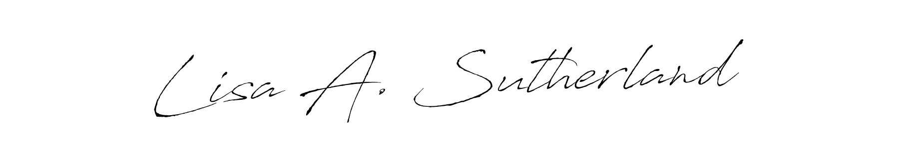 How to make Lisa A. Sutherland signature? Antro_Vectra is a professional autograph style. Create handwritten signature for Lisa A. Sutherland name. Lisa A. Sutherland signature style 6 images and pictures png