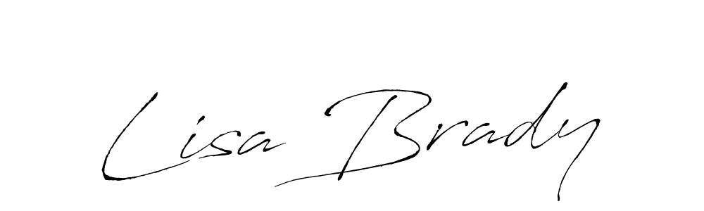 Design your own signature with our free online signature maker. With this signature software, you can create a handwritten (Antro_Vectra) signature for name Lisa Brady. Lisa Brady signature style 6 images and pictures png