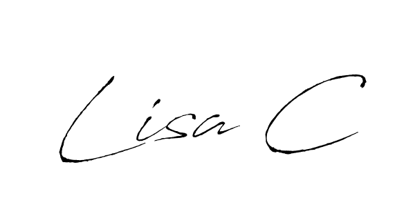 Create a beautiful signature design for name Lisa C. With this signature (Antro_Vectra) fonts, you can make a handwritten signature for free. Lisa C signature style 6 images and pictures png