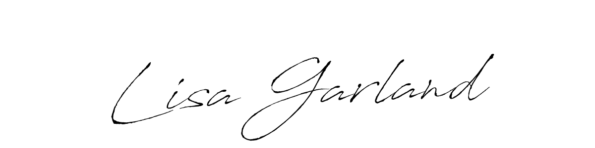 You should practise on your own different ways (Antro_Vectra) to write your name (Lisa Garland) in signature. don't let someone else do it for you. Lisa Garland signature style 6 images and pictures png