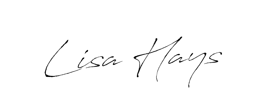 Make a beautiful signature design for name Lisa Hays. With this signature (Antro_Vectra) style, you can create a handwritten signature for free. Lisa Hays signature style 6 images and pictures png