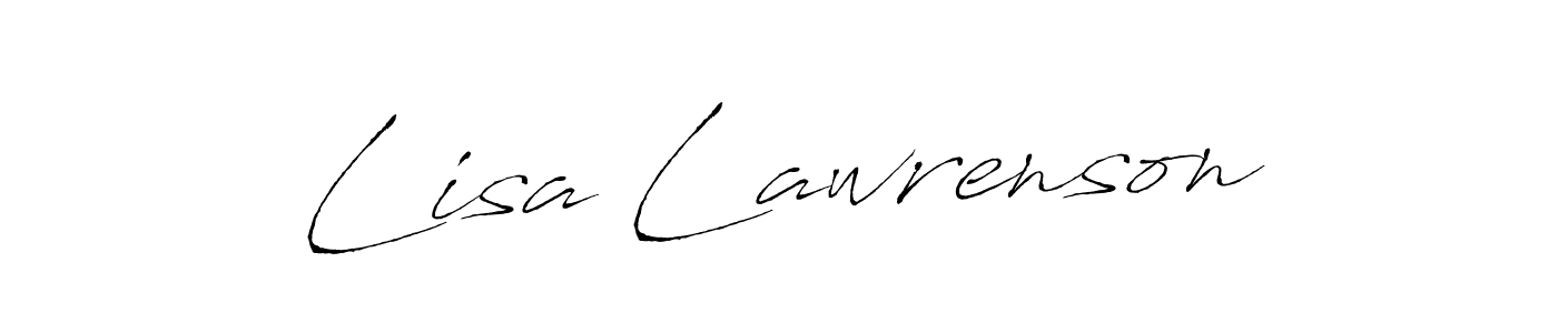 Make a beautiful signature design for name Lisa Lawrenson. With this signature (Antro_Vectra) style, you can create a handwritten signature for free. Lisa Lawrenson signature style 6 images and pictures png