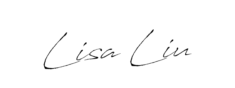 You should practise on your own different ways (Antro_Vectra) to write your name (Lisa Liu) in signature. don't let someone else do it for you. Lisa Liu signature style 6 images and pictures png