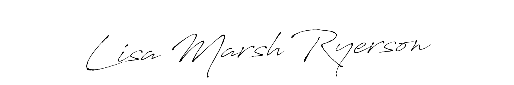 Antro_Vectra is a professional signature style that is perfect for those who want to add a touch of class to their signature. It is also a great choice for those who want to make their signature more unique. Get Lisa Marsh Ryerson name to fancy signature for free. Lisa Marsh Ryerson signature style 6 images and pictures png