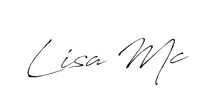 How to make Lisa Mc signature? Antro_Vectra is a professional autograph style. Create handwritten signature for Lisa Mc name. Lisa Mc signature style 6 images and pictures png