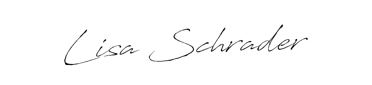 Lisa Schrader stylish signature style. Best Handwritten Sign (Antro_Vectra) for my name. Handwritten Signature Collection Ideas for my name Lisa Schrader. Lisa Schrader signature style 6 images and pictures png