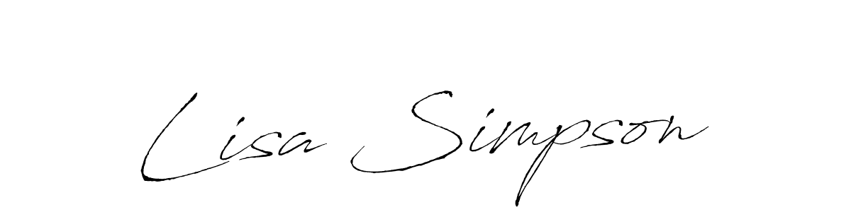 Lisa Simpson stylish signature style. Best Handwritten Sign (Antro_Vectra) for my name. Handwritten Signature Collection Ideas for my name Lisa Simpson. Lisa Simpson signature style 6 images and pictures png