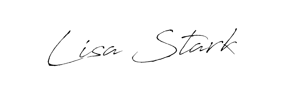 You should practise on your own different ways (Antro_Vectra) to write your name (Lisa Stark) in signature. don't let someone else do it for you. Lisa Stark signature style 6 images and pictures png