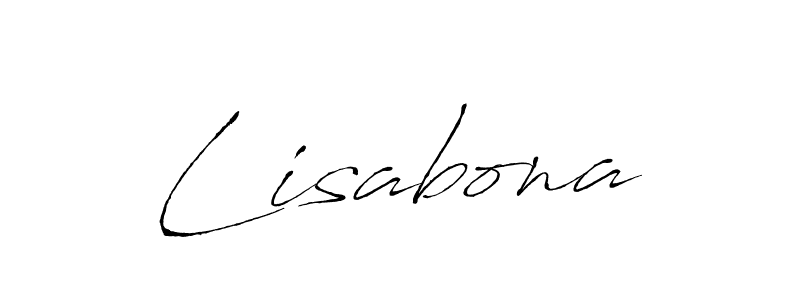 Lisabona stylish signature style. Best Handwritten Sign (Antro_Vectra) for my name. Handwritten Signature Collection Ideas for my name Lisabona. Lisabona signature style 6 images and pictures png