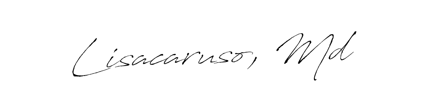 Design your own signature with our free online signature maker. With this signature software, you can create a handwritten (Antro_Vectra) signature for name Lisacaruso, Md. Lisacaruso, Md signature style 6 images and pictures png