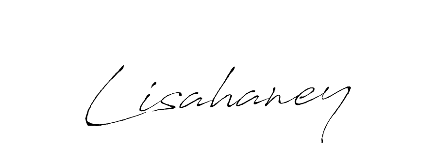 How to make Lisahaney name signature. Use Antro_Vectra style for creating short signs online. This is the latest handwritten sign. Lisahaney signature style 6 images and pictures png