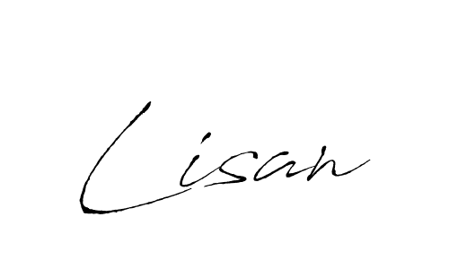 Antro_Vectra is a professional signature style that is perfect for those who want to add a touch of class to their signature. It is also a great choice for those who want to make their signature more unique. Get Lisan name to fancy signature for free. Lisan signature style 6 images and pictures png