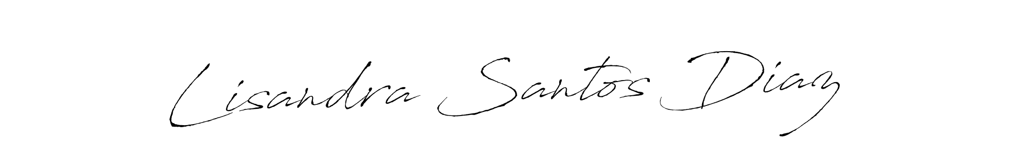Lisandra Santos Diaz stylish signature style. Best Handwritten Sign (Antro_Vectra) for my name. Handwritten Signature Collection Ideas for my name Lisandra Santos Diaz. Lisandra Santos Diaz signature style 6 images and pictures png