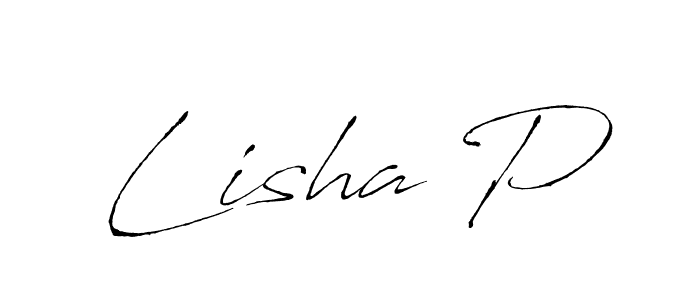 Best and Professional Signature Style for Lisha P. Antro_Vectra Best Signature Style Collection. Lisha P signature style 6 images and pictures png