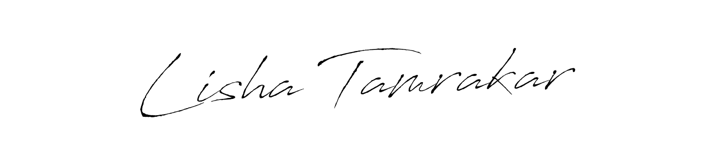 Use a signature maker to create a handwritten signature online. With this signature software, you can design (Antro_Vectra) your own signature for name Lisha Tamrakar. Lisha Tamrakar signature style 6 images and pictures png