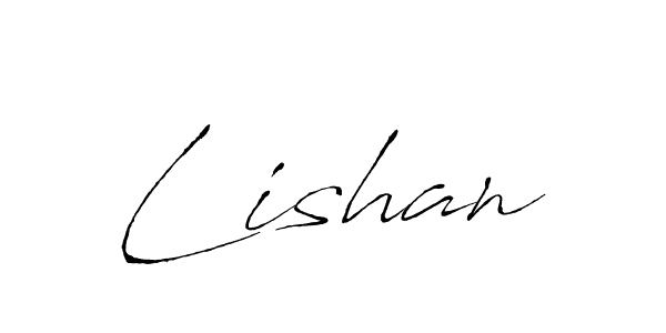 How to make Lishan name signature. Use Antro_Vectra style for creating short signs online. This is the latest handwritten sign. Lishan signature style 6 images and pictures png