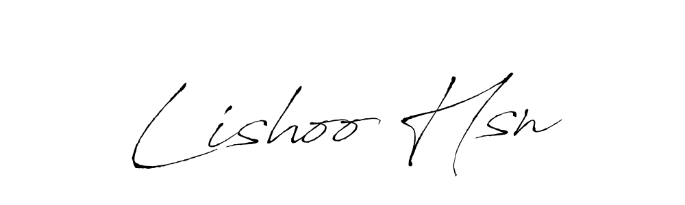 Create a beautiful signature design for name Lishoo Hsn. With this signature (Antro_Vectra) fonts, you can make a handwritten signature for free. Lishoo Hsn signature style 6 images and pictures png