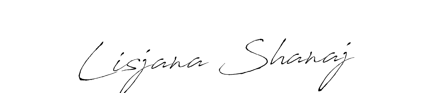 How to make Lisjana Shanaj signature? Antro_Vectra is a professional autograph style. Create handwritten signature for Lisjana Shanaj name. Lisjana Shanaj signature style 6 images and pictures png