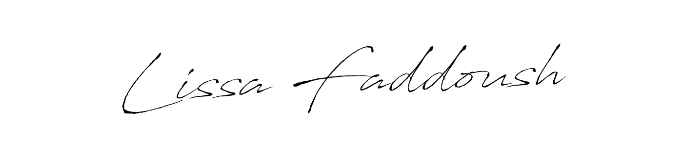 Here are the top 10 professional signature styles for the name Lissa Faddoush. These are the best autograph styles you can use for your name. Lissa Faddoush signature style 6 images and pictures png