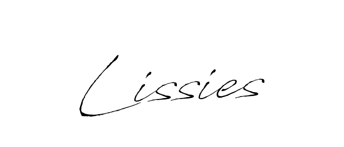 The best way (Antro_Vectra) to make a short signature is to pick only two or three words in your name. The name Lissies include a total of six letters. For converting this name. Lissies signature style 6 images and pictures png