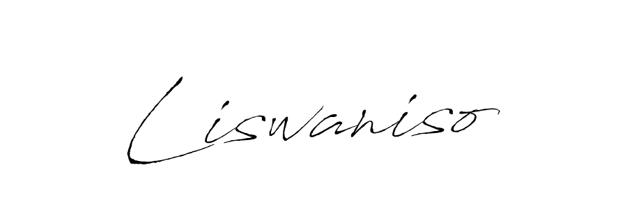 Create a beautiful signature design for name Liswaniso. With this signature (Antro_Vectra) fonts, you can make a handwritten signature for free. Liswaniso signature style 6 images and pictures png