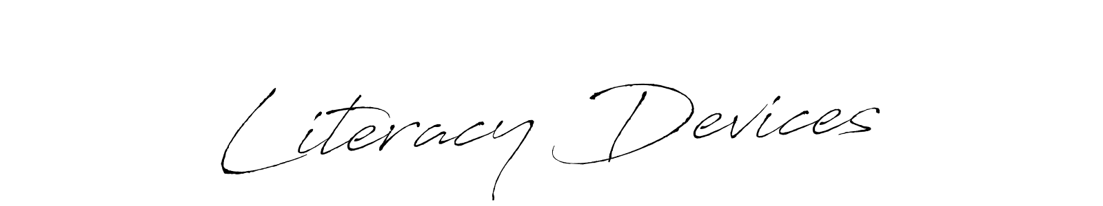 Also we have Literacy Devices name is the best signature style. Create professional handwritten signature collection using Antro_Vectra autograph style. Literacy Devices signature style 6 images and pictures png